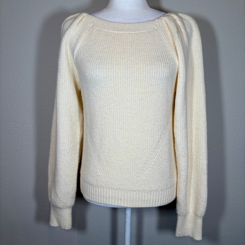 See You Soon Cream Sweater Size Medium/Larege